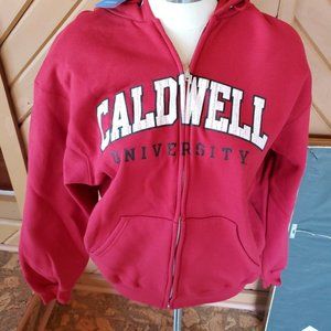 Caldwell University Champion Eco Hoodie Sweatshirt Red and White New with Tags